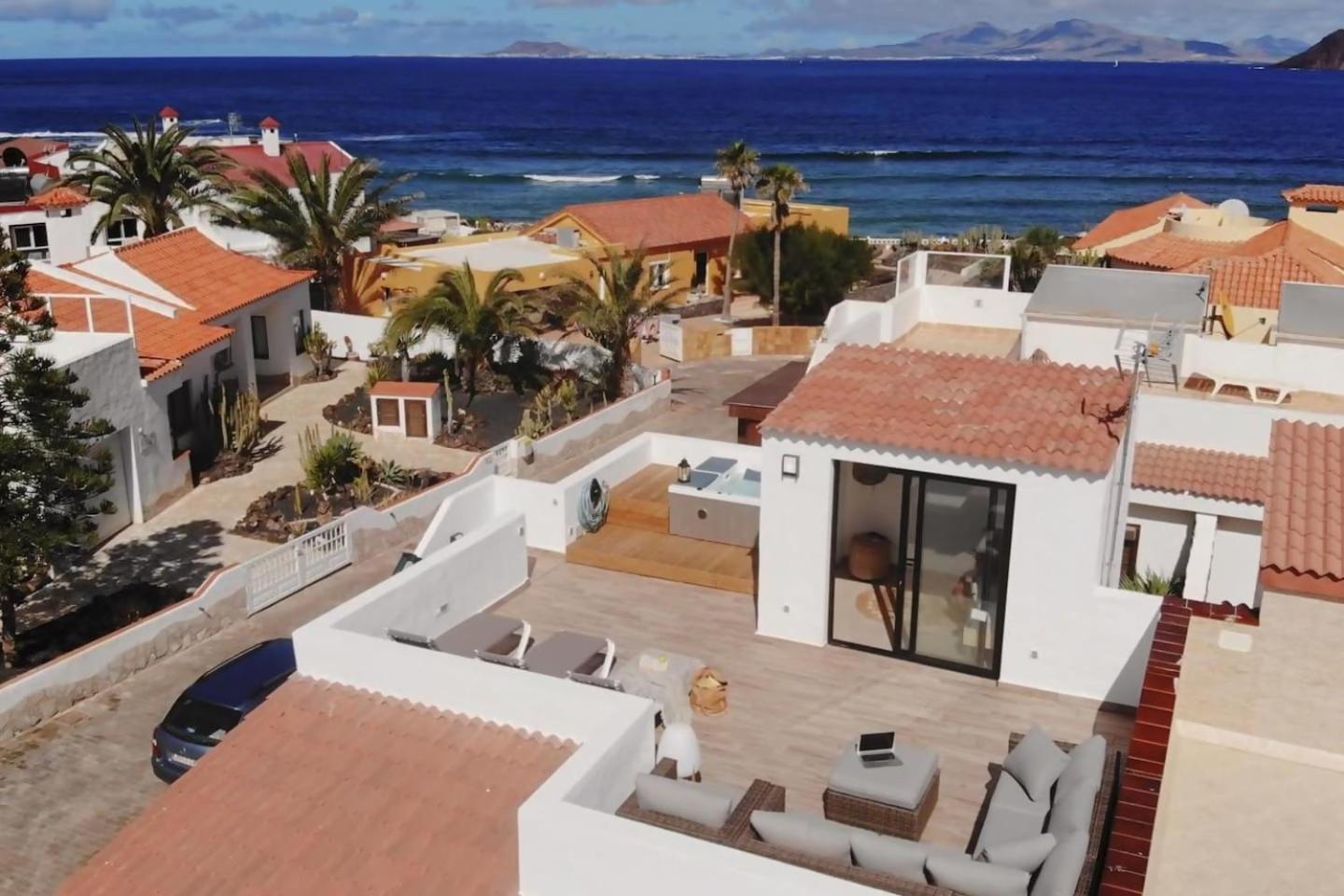 Villa Aloha Jacuzzi Y Vistas Al Mar Коралео Екстериор снимка